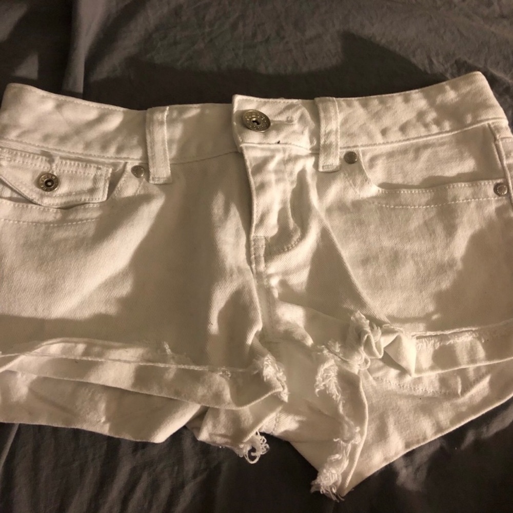 Guess White Denim Shorts